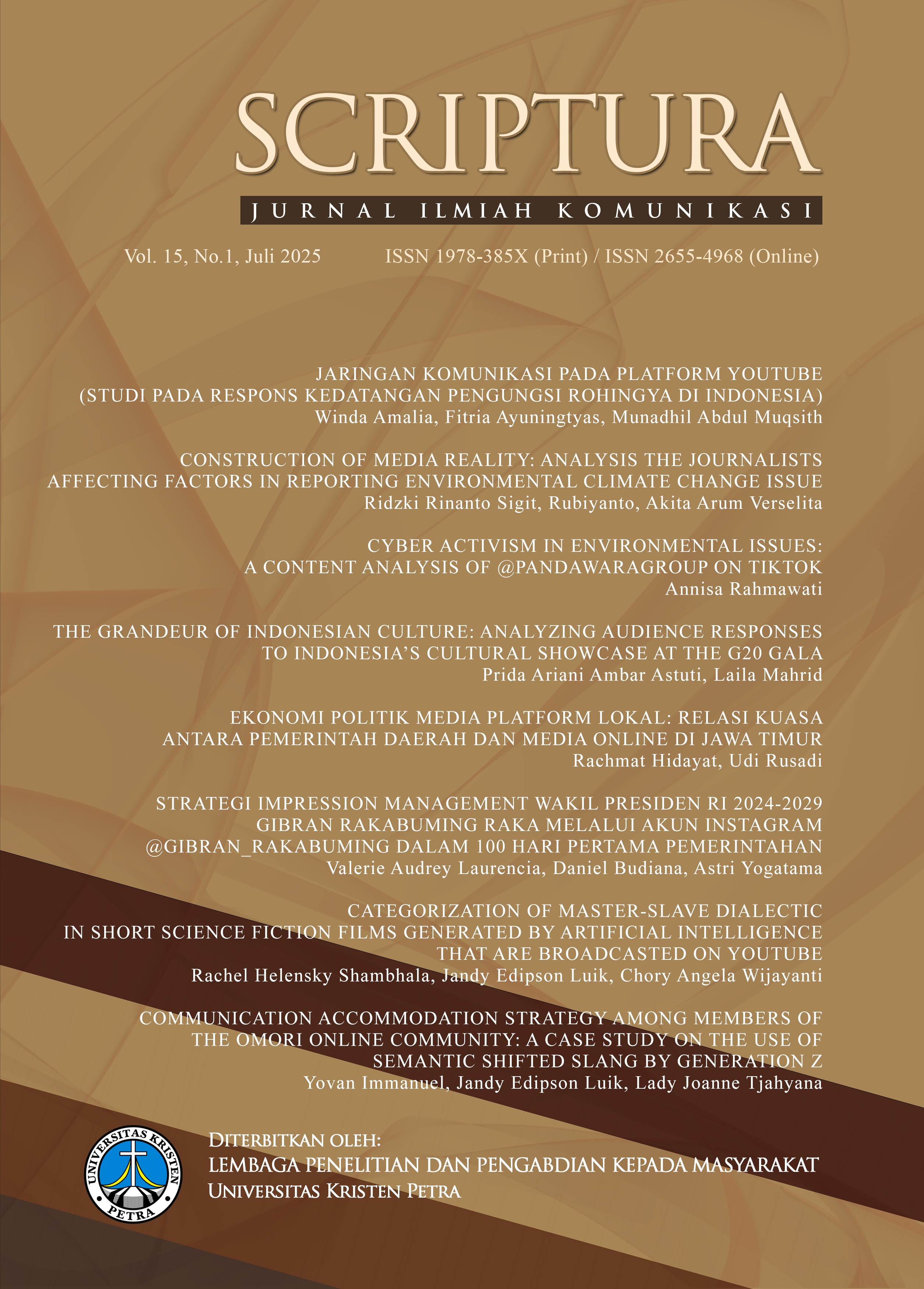 					View Vol. 15 No. 1 (2025): JULY 2025
				